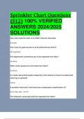 BEST ANSWERS Sprinkler Chart Questions (S12) 100% VERIFIED  ANSWERS 2024/2025  SOLUTIONS