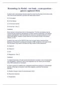 Hematology by Rodak - test bank - exam questions - quizzes (updated 2024)