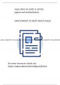 AQA A LEVEL CHEMISTRY 7405 JUNE 2023 PAPER 3 INORGANIC AND PHYSICAL CHEMISTRY FINAL MARKSCHEME