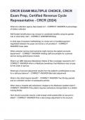 CRCR EXAM MULTIPLE CHOICE, CRCR Exam Prep, Certified Revenue Cycle Representative - CRCR (2024)