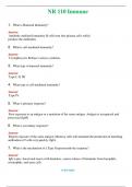 NR 110   (Latest 2024 / 2025) Immune Questions & Answers with rationales 