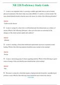 NR 228  (Latest 2024 / 2025) Proficiency Study Guide  Questions & Answers with rationales 