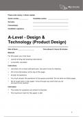   A-level DESIGN AND TECHNOLOGY: PRODUCT DESIGN 75