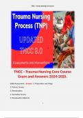 TNCC - Trauma Nursing Core Course Exam and Answers 2024-2025.