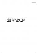 CELL PHYSIOLOGY