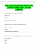 FFA Horse Judging CDE Practice test Questions with Correct Answers  Graded A+ 