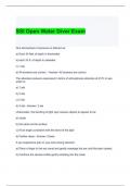 SSI Open Water Diver Exam Questions and Answers