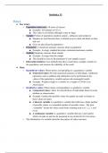 Statistics 13 Notes