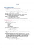 EEB100 Ecology Notes