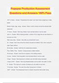 Popeyes Production Assessment Questions and Answers 100% Pass