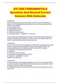 ATI CMS FUNDAMENTALS  Questions And Revised Correct  Answers With Rationale