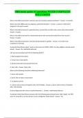 SBB study guide #2 questions WITH COMPLETE SOLUTIONS