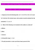 UCF QMB 3200 Final Exam Test Questions and Answers (2024 / 2025) (Verified Answers)