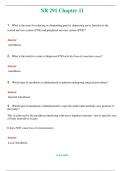 NR 291  (Latest 2024 / 2025) Chapter 11 Questions & Answers with rationales 
