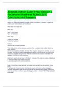 Zendesk Admin Exam Prep Section 2 Automated Business Rules (22%) Questions and Answers