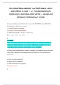 2024 NGN MATERNAL NEWBORN PROCTORED EXAM A, B AND C: COMPLETE NGN A, B, AND C - ACE YOUR ASSESSMENT WITH COMPREHENSIVE QUESTIONS, EXPERT-VETTED A+ ANSWERS AND RATIONALES FOR TRIUMPHANT SUCCESS