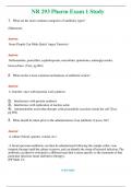 NR 293 (Latest 2024 / 2025) Pharm Exam 1 Study Questions & Answers with rationales 