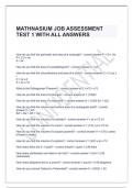 MATHNASIUM JOB ASSESSMENT TEST 1 WITH ALL ANSWERS