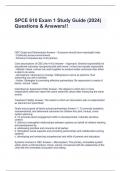 SPCE 610 Exam 1 Study Guide (2024) Questions & Answers!!