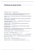Phlebotomy Study Guide Questions and Answers Graded A