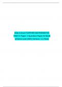 AQA A-level FURTHER MATHEMATICS 7367 1 Paper 1 Question Paper & Mark scheme  June 2021 Version 1.1 Final .