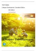 TEST BANK - Lifespan Development (Canadian Edition)   8th  edition  (Denise Boyd-2019)|All chapters latest edition