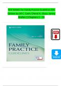 TEST BANKS For Family Practice Guidelines, 6th Edition by Jill C. Cash; Cheryl A. Glass, Verified Chapters 1 - 23, Complete Newest Version