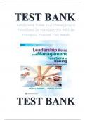 Leadership Roles and Management Functions in Nursing 9th Edition Marquis, Huston Test Bank