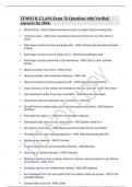 TFMO3 K CLASS Exam 76 Questions with Verified Answers for 2024..