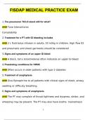 FISDAP MEDICAL PRACTICE EXAM Questions and Verified Answers (2024 / 2025)/ A+ GRADE