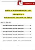 2023 NGN ATI RN LEADERSHIP PROCTORED EXAM VERSION (1,2,3,4,5,6) QUESTIONS AND VERIFIED ANSWERS / A+ GRADE (VERIFIED EXAM'S) 