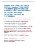 NAVLE AND PRACTICE EXAM NEWEST 2024 ACTUAL EXAM COMPLETE QUESTIONS AND CORRECT DETAILED ANSWERS (VERIFIED ANSWERS) |ALREADY GRADED A+ TOPSCORE!!!