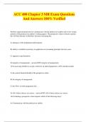 ACC 480 Chapter 3 MR Exam Questions And Answers 100% Verified