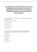 Nursing combined ACTUAL EXAMS AND TEST BANKS Bundle. Comprehensive exams with 10o% verified correct answers. GUARANTEED A GRADE