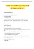 Fin 480 - Exam 2 Exam Questions With 100% Correct Answers.