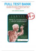 NUR2180 / NUR 2180 (Latest Update 2024 / 2025) TEST BANK FOR PHYSICAL EXAMINATION AND HEALTH ASSESSMENT 9TH EDITION 1-32 chapters |ALL CHAPTERS | Questions and Verified  Answers 