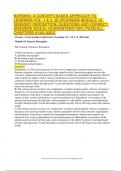 NURSING: A CONCEPT-BASED APPROACH TO LEARNING VOL. 1 & 2, 3E (PEARSON) MODULE 18  SENSORY PERCEPTION| QUESTIONS AND CORRECT ANSWERS 2024|A+ GUARANTEED|100% PASS|ALL CHAPTERS AVAILABLE