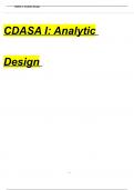 CDASA I: Analytic Design Exam 2024 Questions and Answers 100% Verified