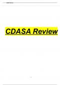 CDASA Exam Questions and Answers (Graded A)