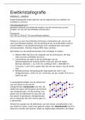 Samenvatting Module NLT H1 en H2 - Eiwitkristallografie