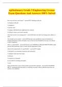 upStationary Grade 3 Engineering License Exam Questions And Answers 100% Solved