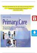 TEST BANK FOR PRIMARY CARE ART AND SCIENCE OF ADVANCED PRACTICE NURSING-AN INTERPROFESSIONAL APPROACH 6TH EDITION- DUNPHY