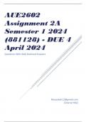 AUE2602 Assignment 2A Semester 1 2024 (881128) - DUE 4 April 2024