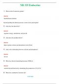 NR 325 Endocrine  (Latest 2024 / 2025) Questions & Answers with rationales