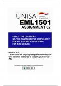 EML1501 ASSIGNMENT 02 DUE 2024