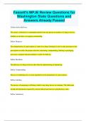 Fassett's MPJE Review Questions for Washington State Questions and Answers Already Passed