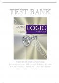 Test Bank - A Concise Introduction to Logic, 13th Edition by Patrick J. Hurley