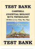 Test Bank - Campbell Essential Biology With Physiology, 5th Edition by Eric J. Simon