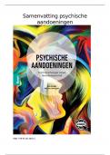 Samenvatting Psychische aandoeningen -  psychopathologie