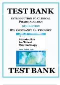 Test Bank - Introduction to Clinical Pharmacology 9th Edition (Visovsky, 2019).